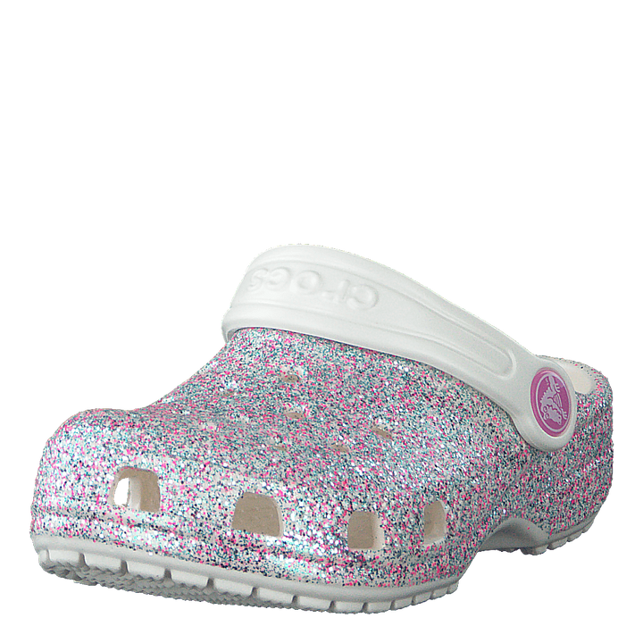 Classic Glitter Clog Kids Oyster