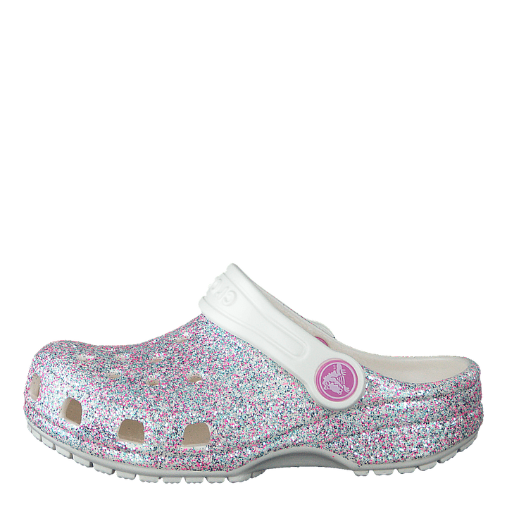 Classic Glitter Clog Kids Oyster