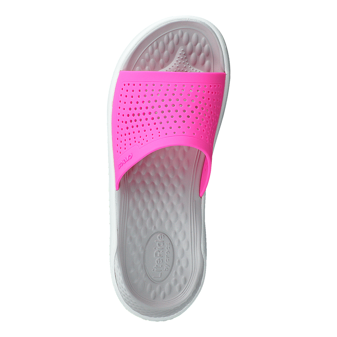 Literide Slide Electric Pink/almost White