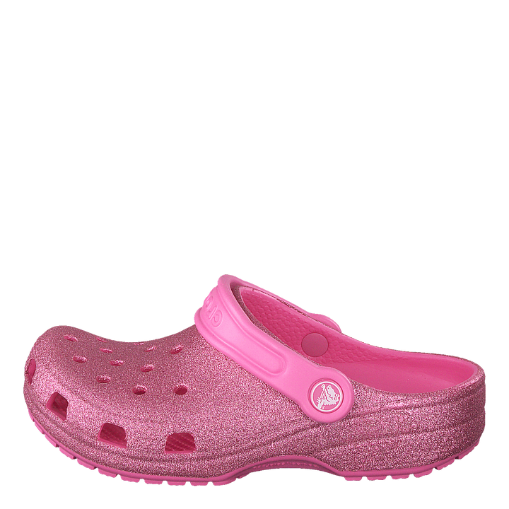 Classic Glitter Clog Kids Pink Lemonade