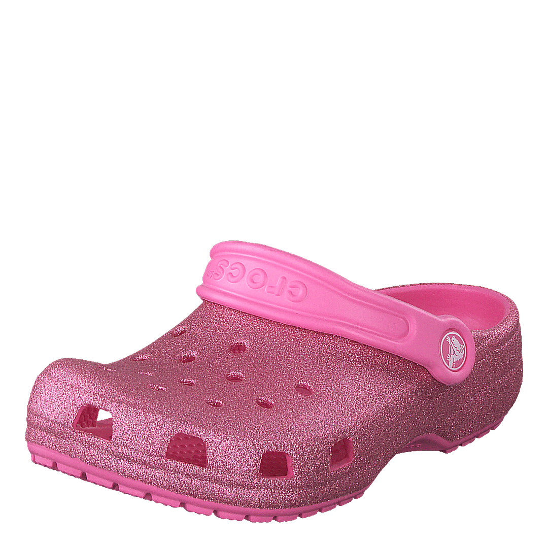 Classic Glitter Clog Kids Pink Lemonade