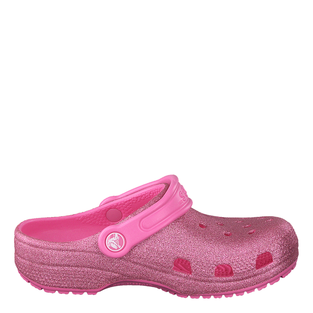 Classic Glitter Clog Kids Pink Lemonade