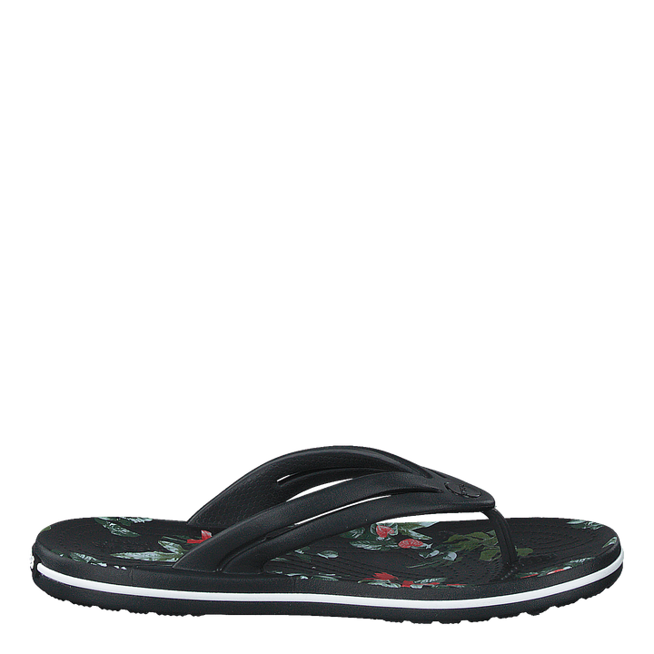 Crocband Botanical Print Flp W Black/tropical