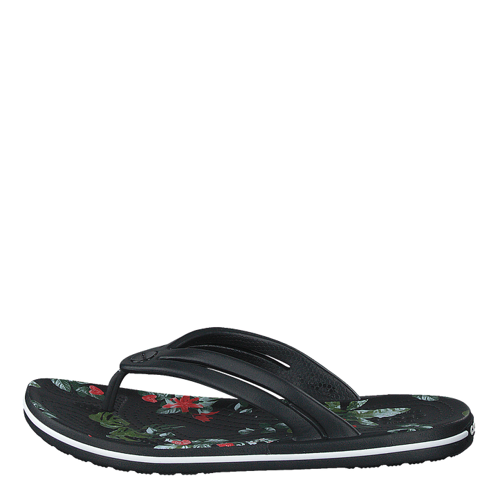 Crocband Botanical Print Flp W Black/tropical