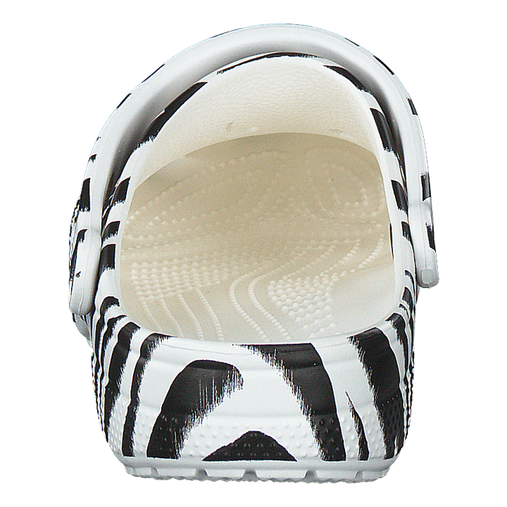 Classic Animal Print Clog White/zebra Print