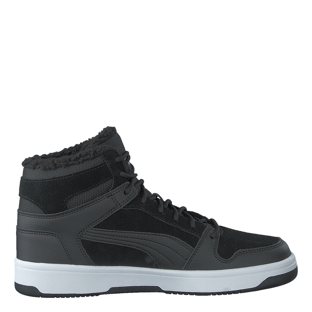 Puma Rebound Layup Fur Sd Jr Puma Black-puma White