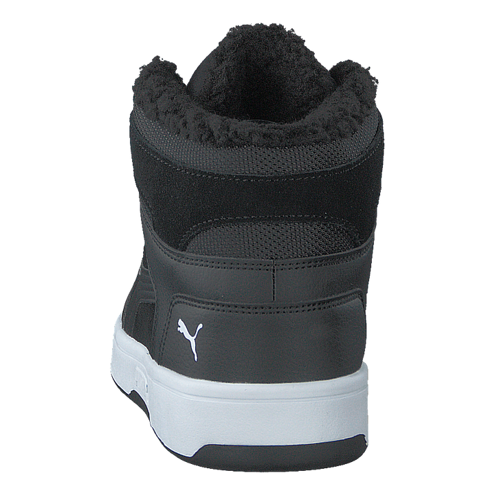 Puma Rebound Layup Fur Sd Jr Puma Black-puma White