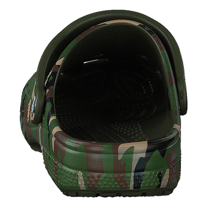 Classic Printed Camo Clog Army Green/multi