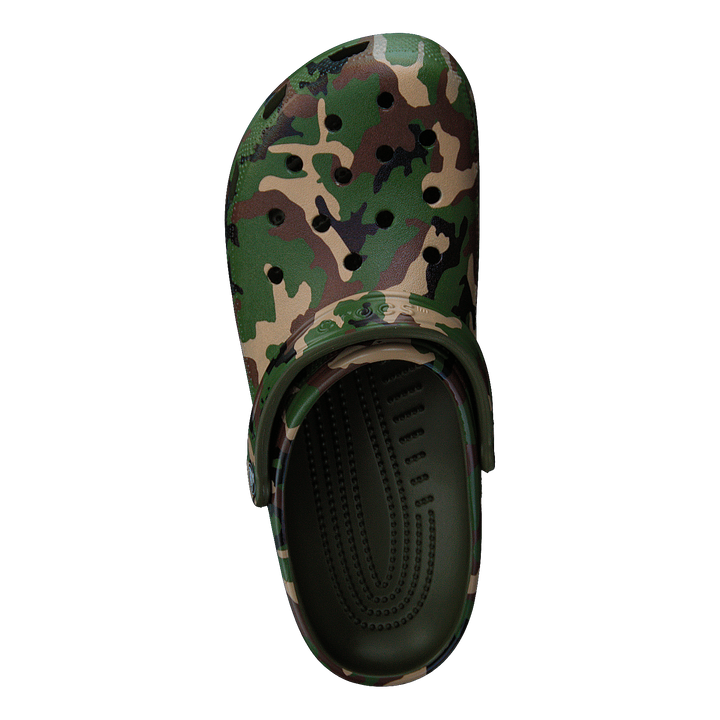 Classic Printed Camo Clog Army Green/multi