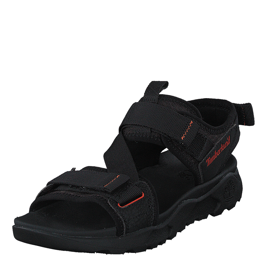 Ripcord 2 Strap Sandal Black Webbing