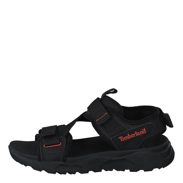 Ripcord 2 Strap Sandal Black Webbing