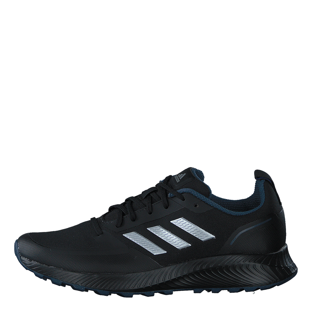 Run Falcon 2.0 TR Shoes Core Black Silver Metallic Crew Navy