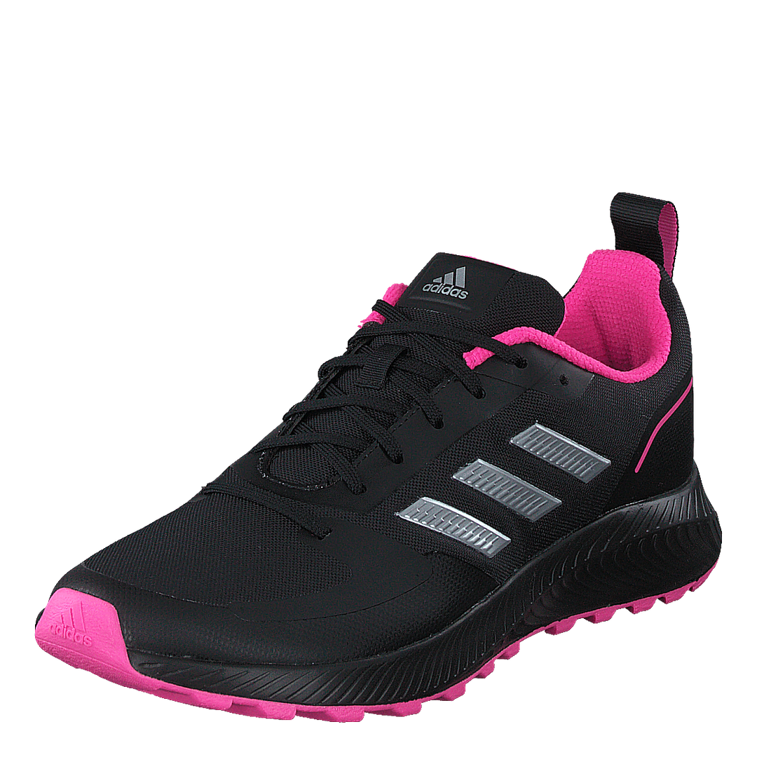 Run Falcon 2.0 TR Shoes Core Black / Silver Metallic / Screaming Pink