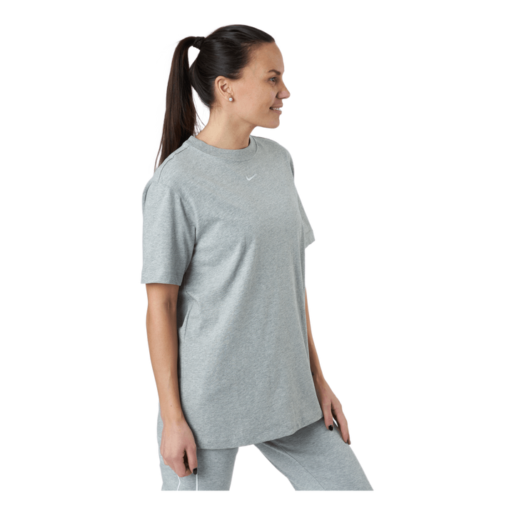 Essential Women's Top Dk Grey Heather/white