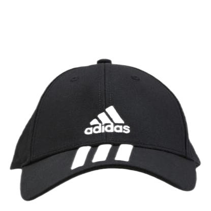 adidas Baseball 3 Stripes Black White – / Twill / Cap Cotton White