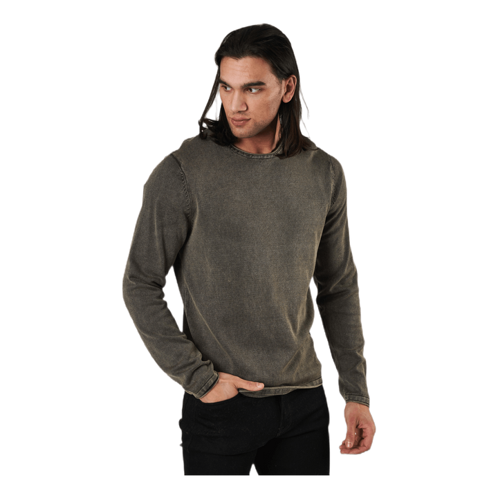 Eleo Knit Crew Neck Dusty Olive