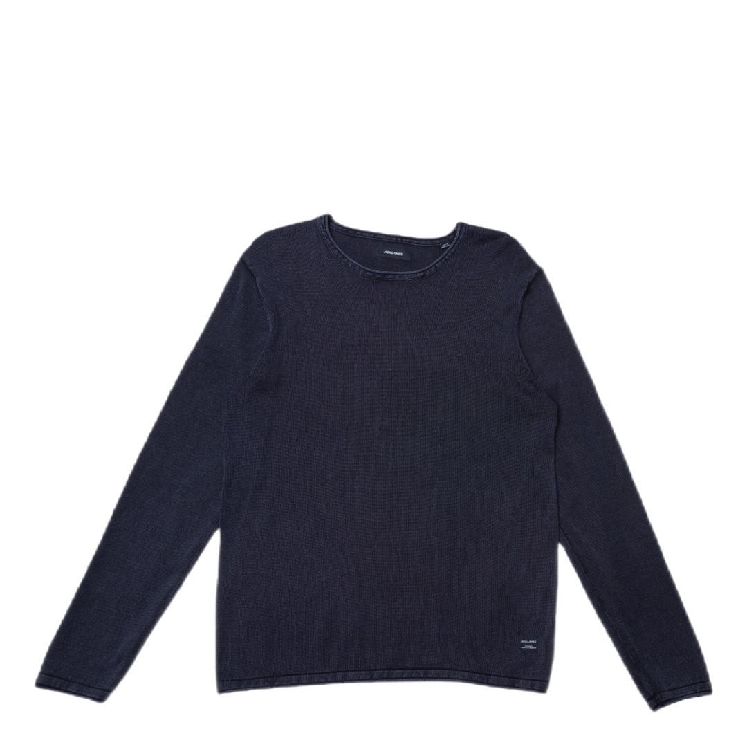 Eleo Knit Crew Neck Navy Blazer