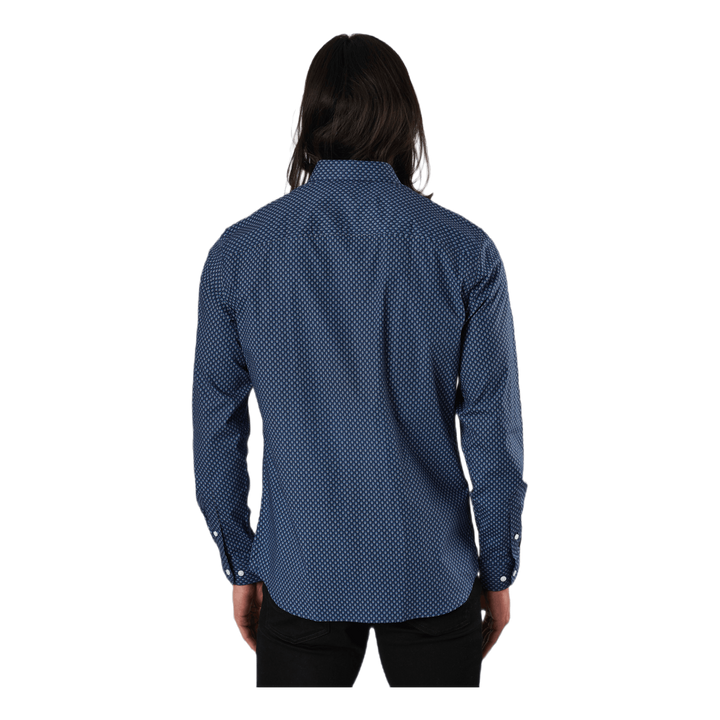 Blackpool Stretch Shirt L/s Navy Blazer