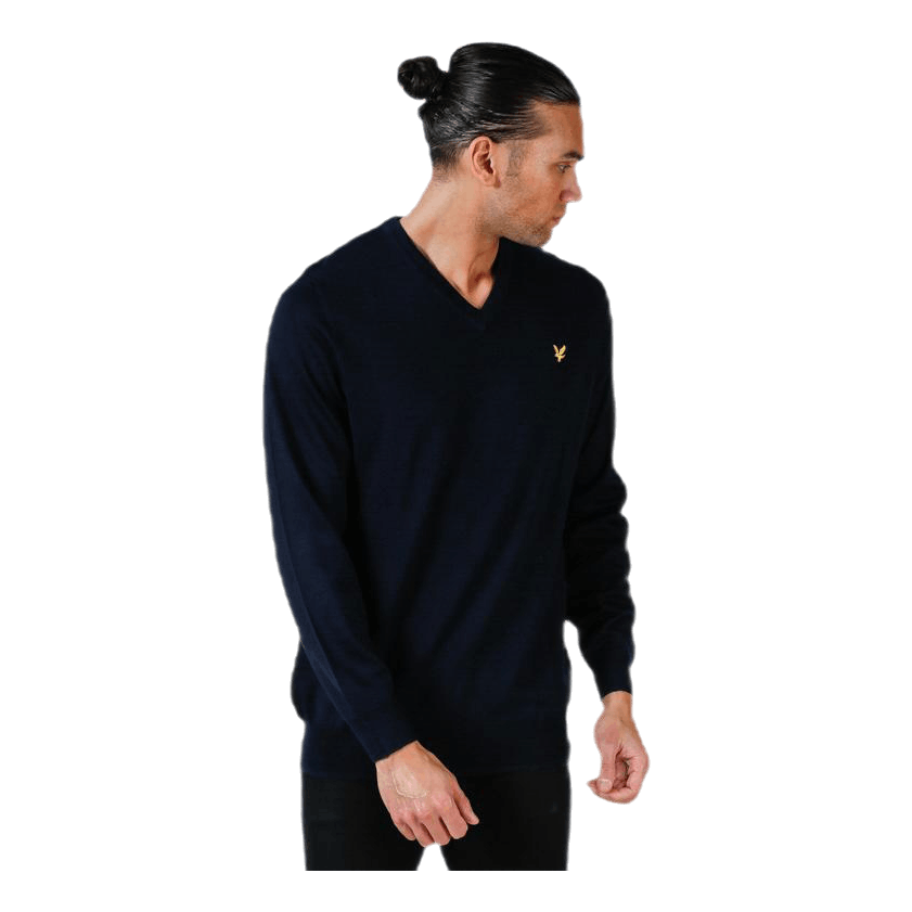 V-Neck Pullover Blue