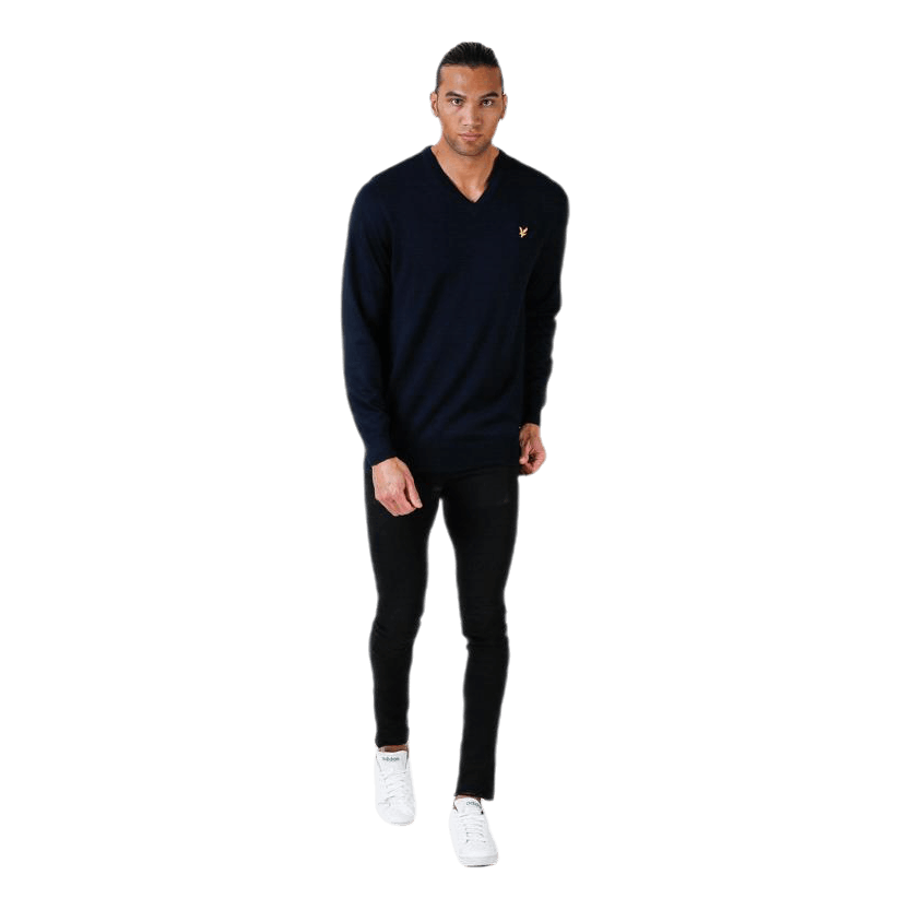 V-Neck Pullover Blue