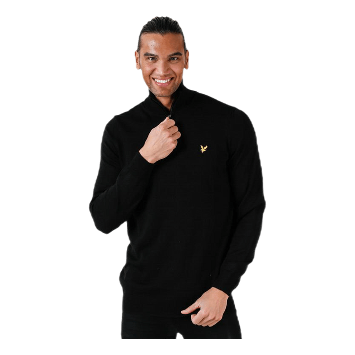 Quarter Zip Pullover Black