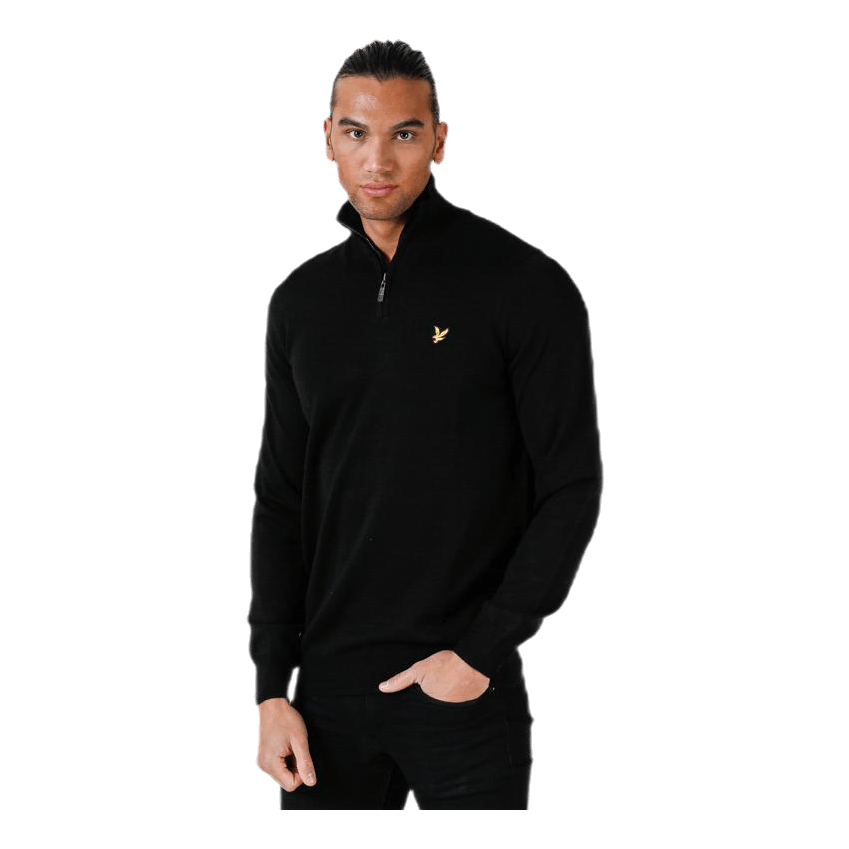 Quarter Zip Pullover Black