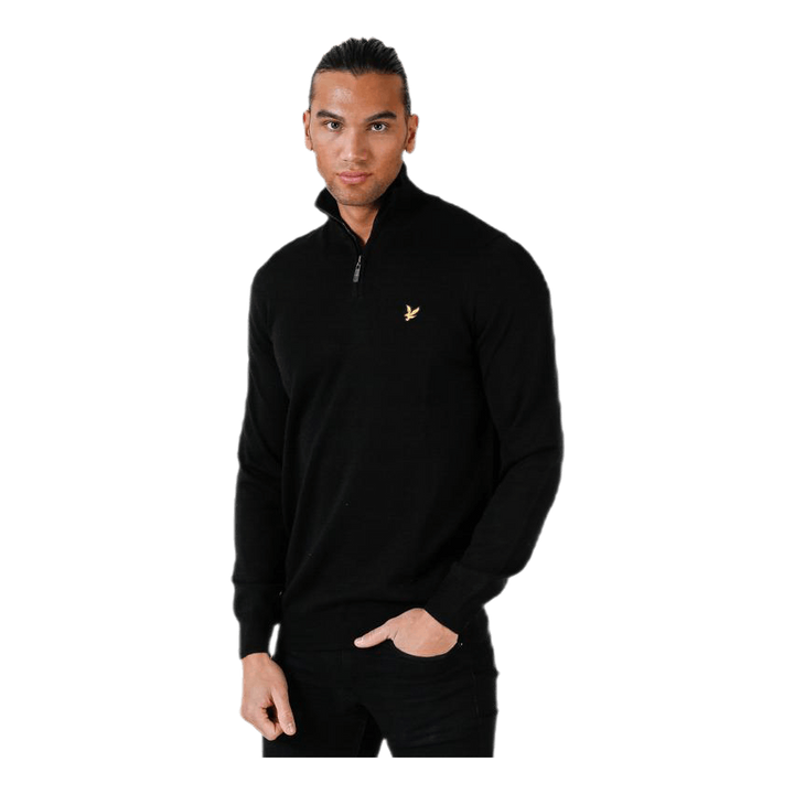 Quarter Zip Pullover Black