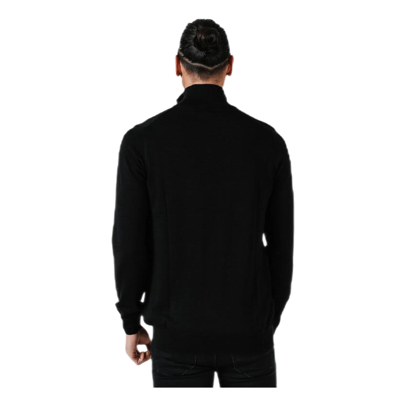 Quarter Zip Pullover Black