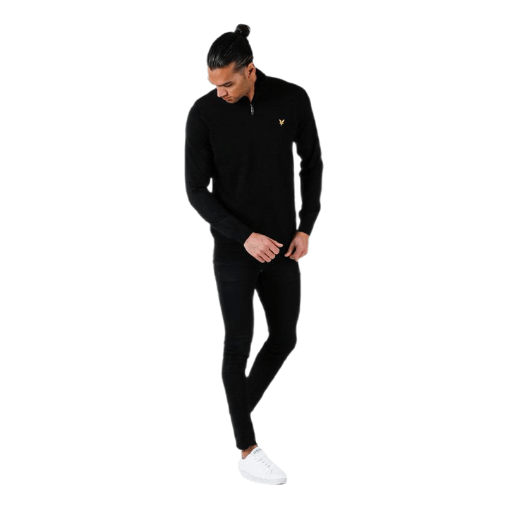 Quarter Zip Pullover Black