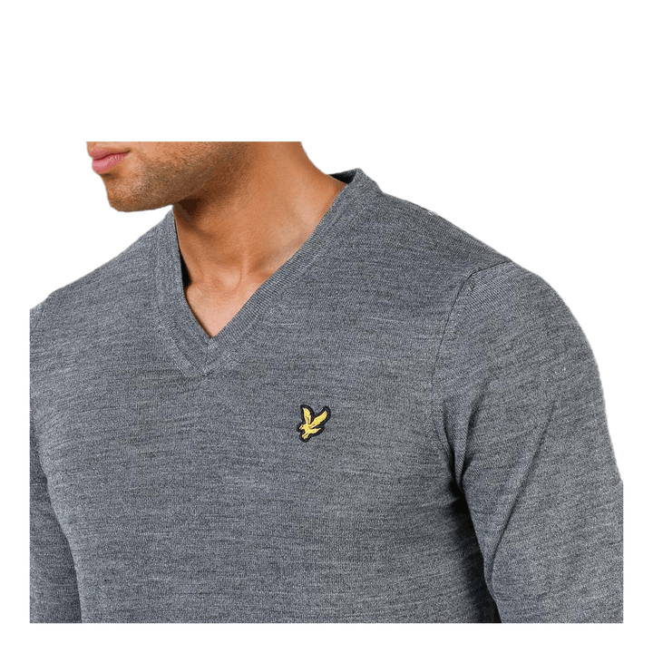 V-Neck Pullover Grey