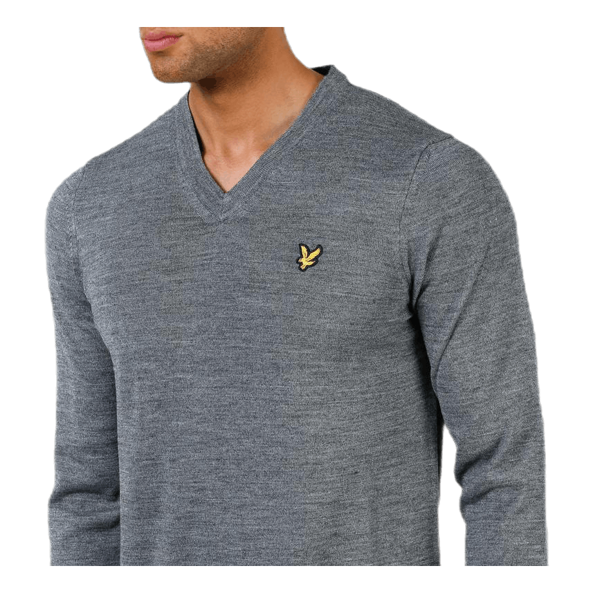 V-Neck Pullover Grey