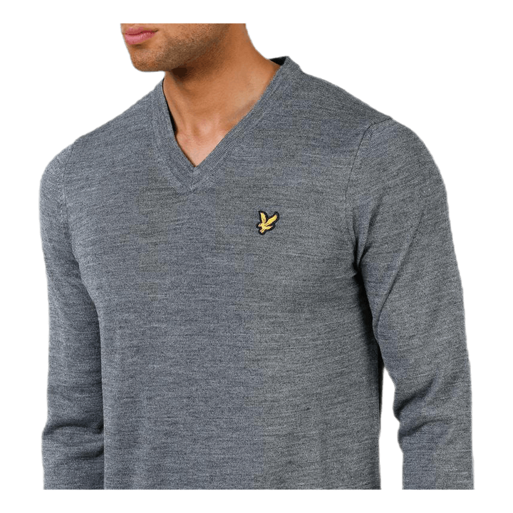 V-Neck Pullover Grey