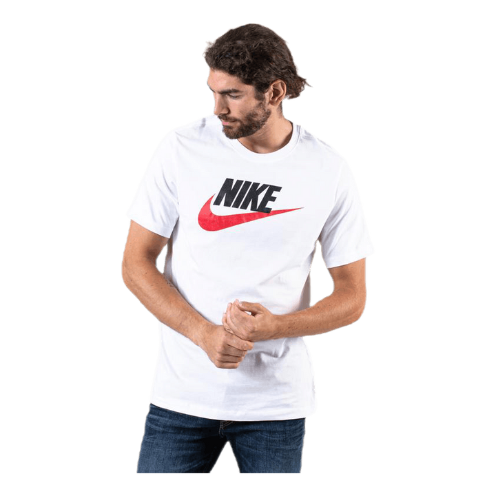 Sportswear Men's T-Shirt WHITE/BLACK/UNIVERSITY RED