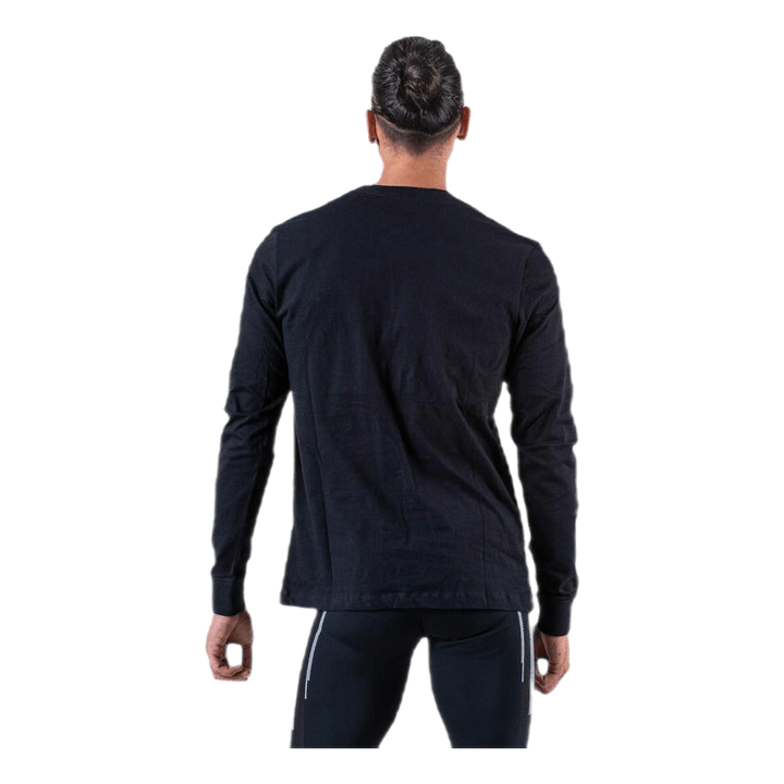 Sportswear Men's Long-Sleeve T-Shirt BLACK/WHITE