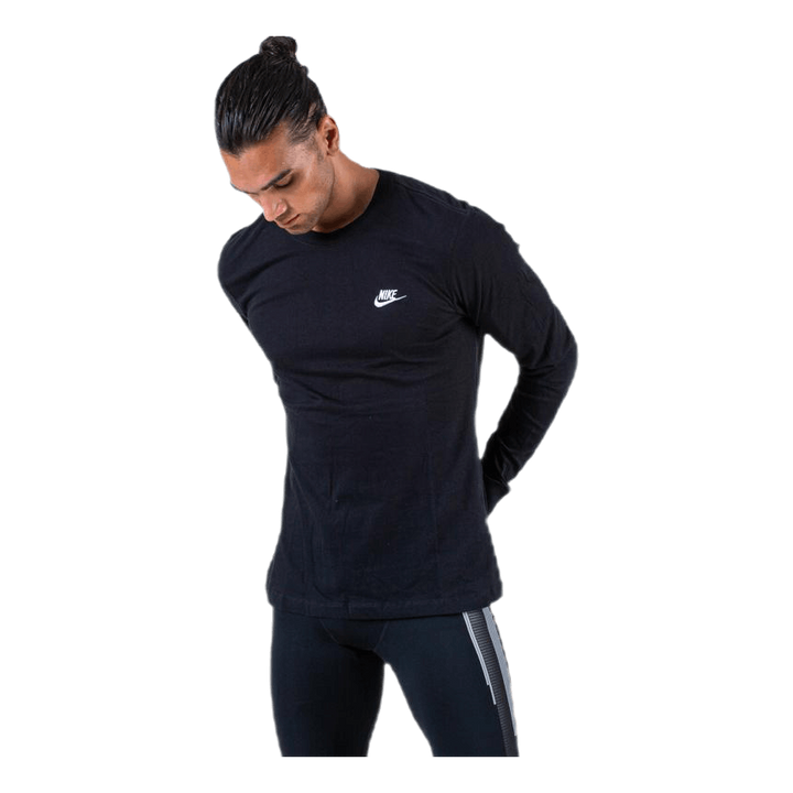 Sportswear Men's Long-Sleeve T-Shirt BLACK/WHITE