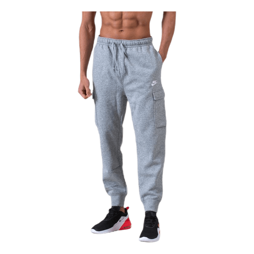 Sportswear Club Fleece Men's Cargo Pants DK GREY HEATHER/MATTE SILVER/WHITE