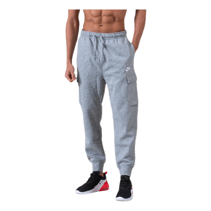 Sportswear Club Fleece Men's Cargo Pants DK GREY HEATHER/MATTE SILVER/WHITE