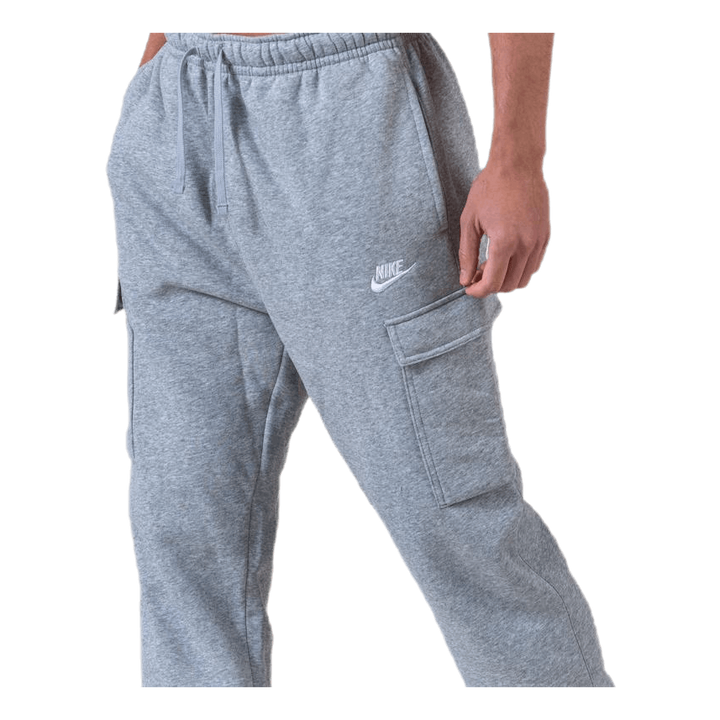 Sportswear Club Fleece Men's Cargo Pants DK GREY HEATHER/MATTE SILVER/WHITE