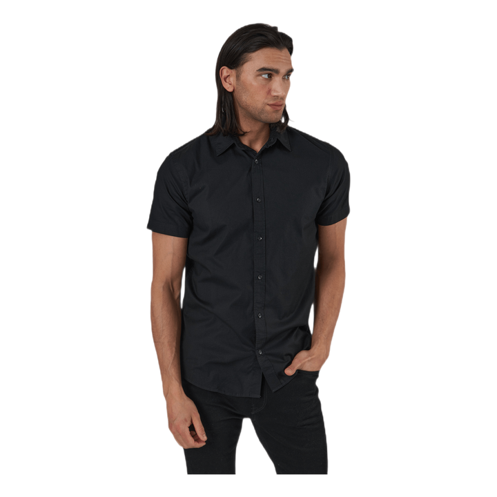 Clint Shirt S/S Slim Fit Black