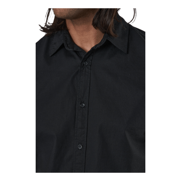 Clint Shirt S/S Slim Fit Black