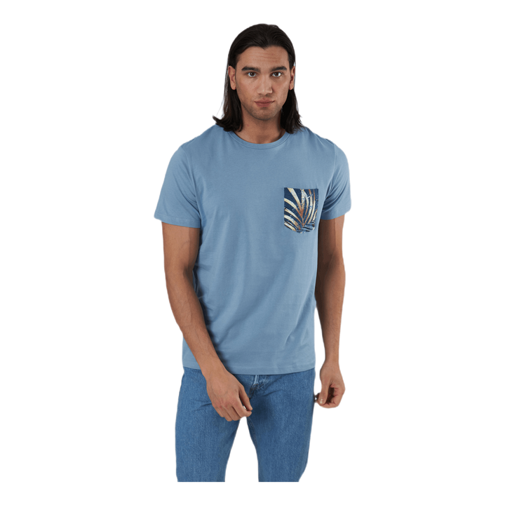 Pock Tee Ss Crew Neck Blue