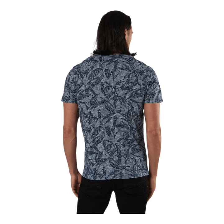 Lefo Aop Tee Ss Crew Neck Blue