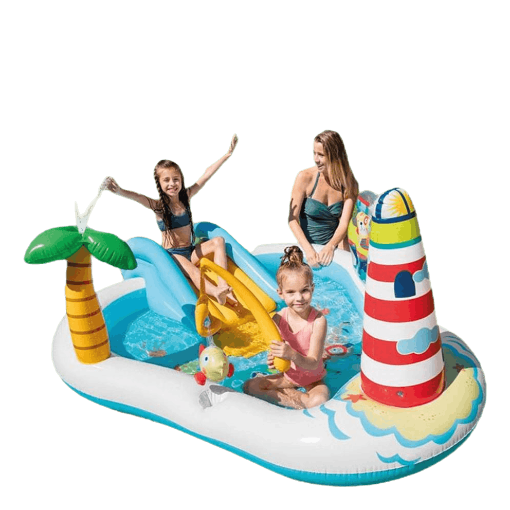 Fishing Fun Play Center Patterned