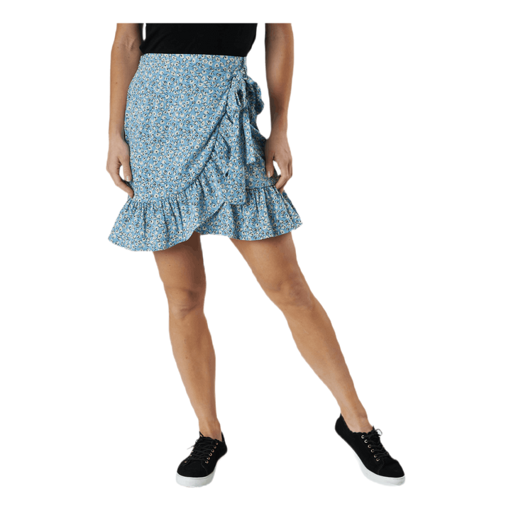 Olivia Wrap Skirt Wvn Blue