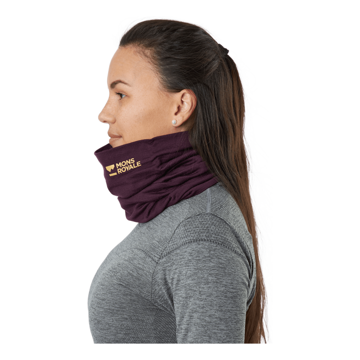 Double Up Neckwarmer Wine