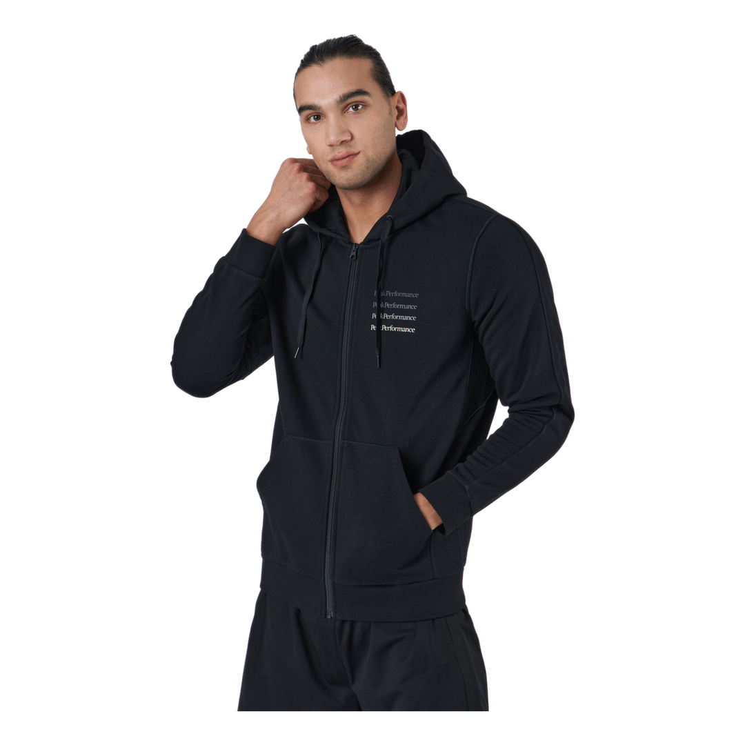 Peak Performance M Ground Zip Hood Black Sportamore