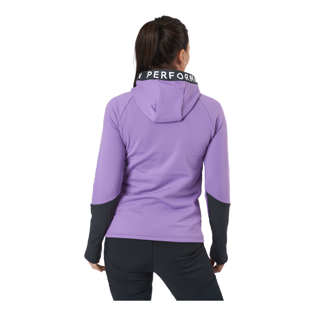 W Rider Zip Hood Action Lilac-motion Grey