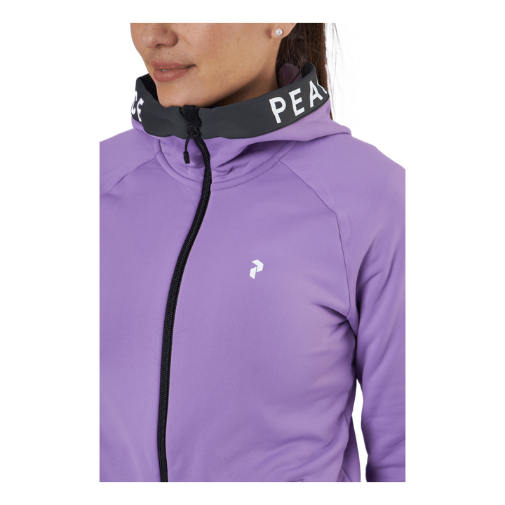 W Rider Zip Hood Action Lilac-motion Grey