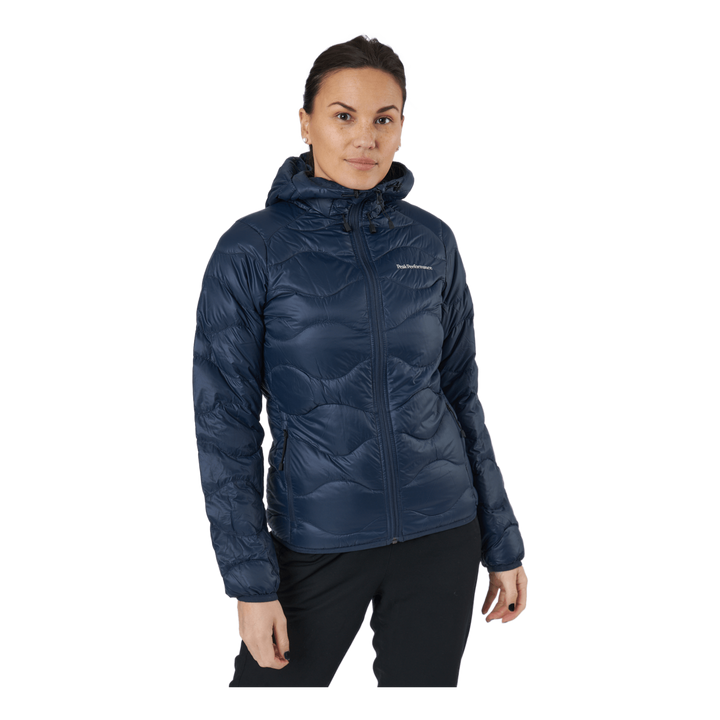 W Helium Hood Jacket Blue Shadow