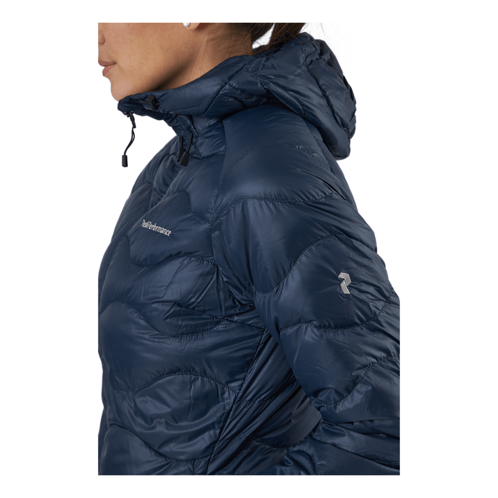 W Helium Hood Jacket Blue Shadow